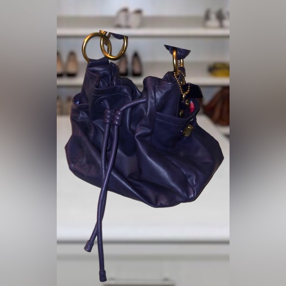 Coach Resort Leather Drawstring Limited Edition Bag in purple (2A) - Picture 11 of 12